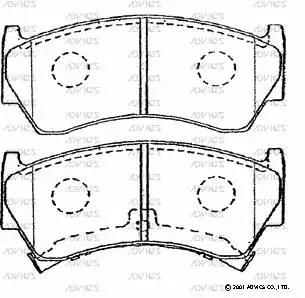 Brake Pad Set, disc brake (SN582P)