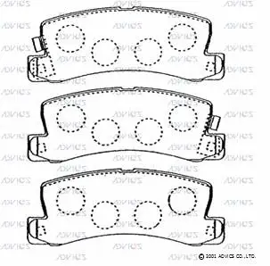 Brake Pad Set, disc brake (A2N094)
