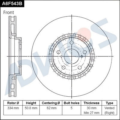 Brake Disc (A6F543B)