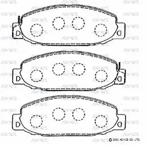 Brake Pad Set, disc brake (SN814P)