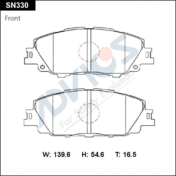 Brake Pad Set, disc brake (SN330)