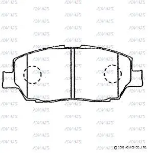 Brake Pad Set, disc brake (SN674)