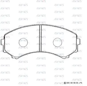 Brake Pad Set, disc brake (SN281P)