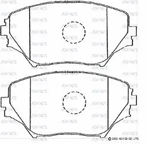 Brake Pad Set, disc brake (A1N008)