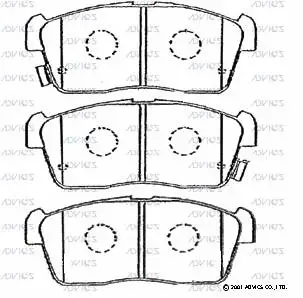 Brake Pad Set, disc brake (G1N006)