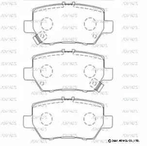 Brake Pad Set, disc brake (SN439P)