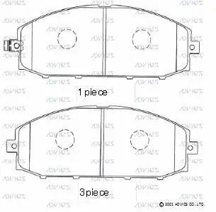 Brake Pad Set, disc brake (SN957P)