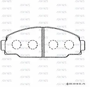 Brake Pad Set, disc brake (SN823)
