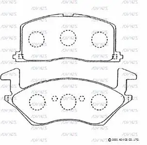 Brake Pad Set, disc brake (A1N043)