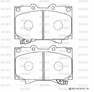 Brake Pad Set, disc brake (SN101P)