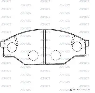 Brake Pad Set, disc brake (A1N036)