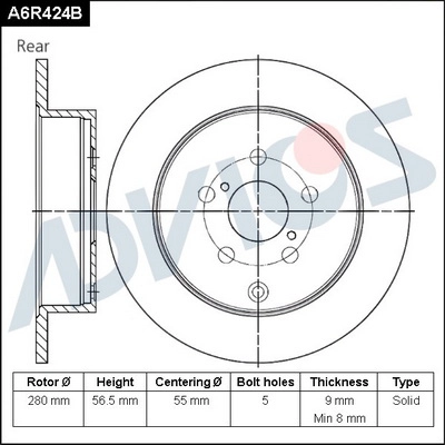 Brake Disc (A6R424B)