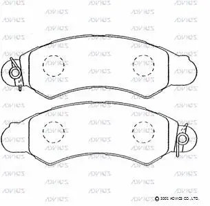 Brake Pad Set, disc brake (SN681)