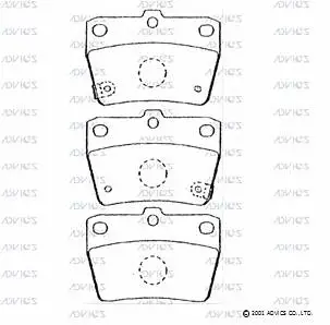 Brake Pad Set, disc brake (A2N031)