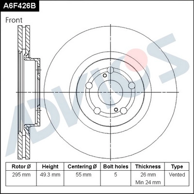 Brake Disc (A6F426B)