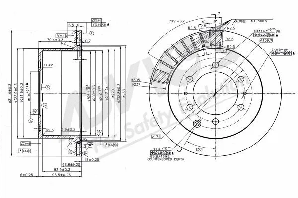 Brake Disc (A6R180B)