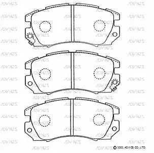 Brake Pad Set, disc brake (F1N011)