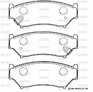 Brake Pad Set, disc brake (H1N059)