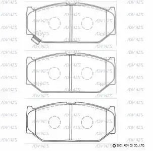 Brake Pad Set, disc brake (H1N025)