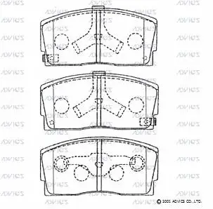 Brake Pad Set, disc brake (SN623P)