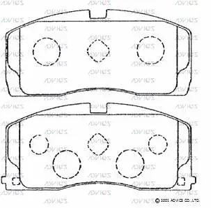 Brake Pad Set, disc brake (SN625P)