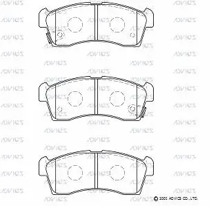 Brake Pad Set, disc brake (H1N053)