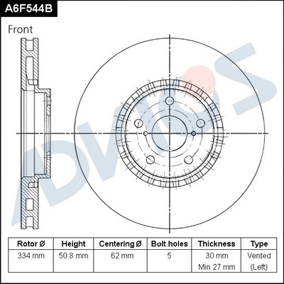 Brake Disc (A6F544B)