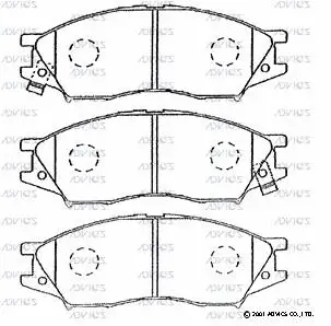 Brake Pad Set, disc brake (SN584P)