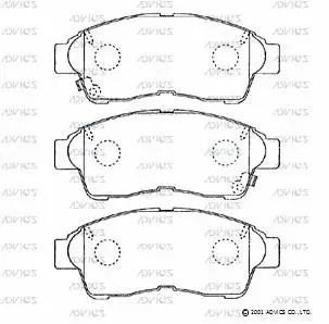 Brake Pad Set, disc brake (A1N048)
