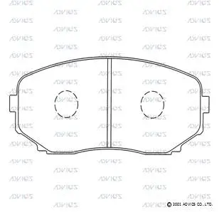 Brake Pad Set, disc brake (E1N053)