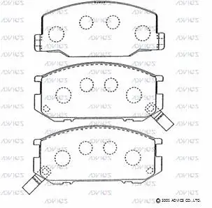 Brake Pad Set, disc brake (SN825P)