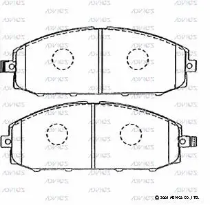 Brake Pad Set, disc brake (B1N034)