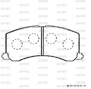 Brake Pad Set, disc brake (H1N016)