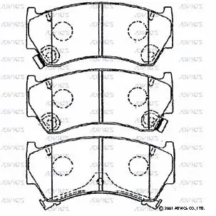 Brake Pad Set, disc brake (B1N237)