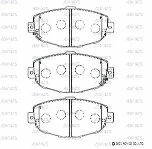 Brake Pad Set, disc brake (A1N054)