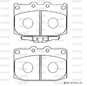 Brake Pad Set, disc brake (E1N019)