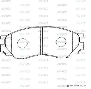 Brake Pad Set, disc brake (D1N042)