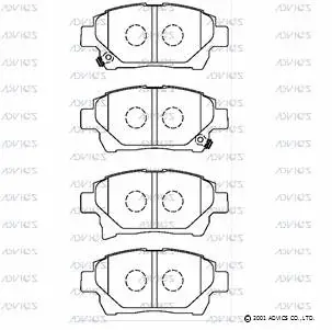 Brake Pad Set, disc brake (SN956P)