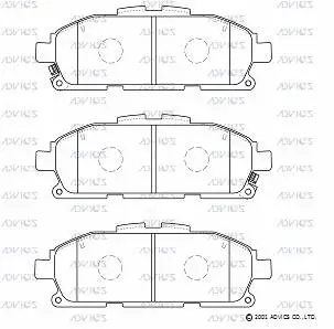 Brake Pad Set, disc brake (B1N109)