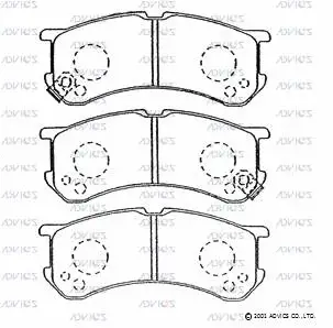Brake Pad Set, disc brake (SN676P)