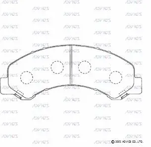 Brake Pad Set, disc brake (SN904)