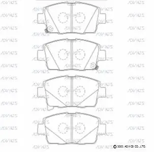 Brake Pad Set, disc brake (SN130P)