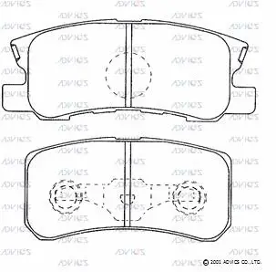 Brake Pad Set, disc brake (D2N097)