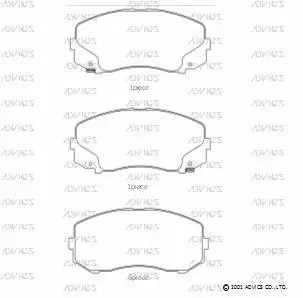 Brake Pad Set, disc brake (SN118P)