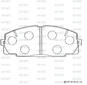 Brake Pad Set, disc brake (A1N249)