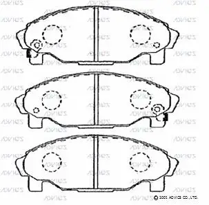 Brake Pad Set, disc brake (G1N017)
