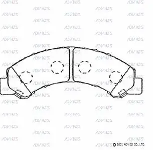 Brake Pad Set, disc brake (J1N018)
