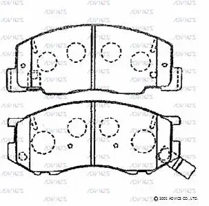 Brake Pad Set, disc brake (A1N096)