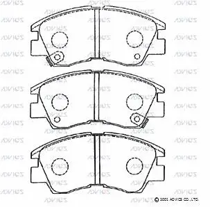 Brake Pad Set, disc brake (SN776P)