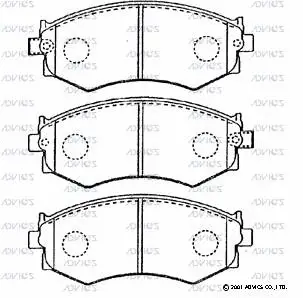 Brake Pad Set, disc brake (B1N020)